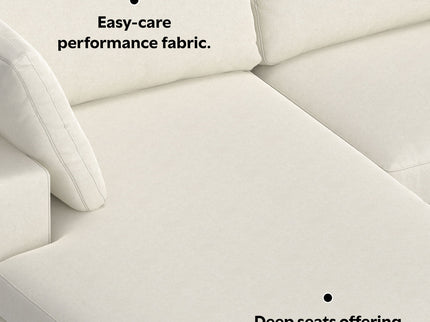 Charlie - Upholstered Deep Seater Sectional Sofa