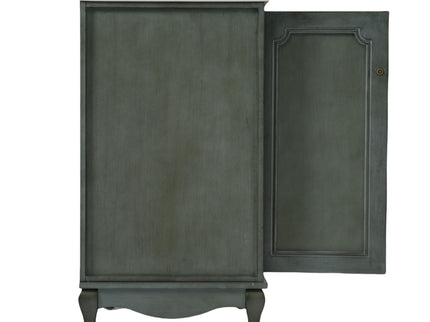 Vintage Double Sink Bathroom Vanity Set With Ceramic Sinks