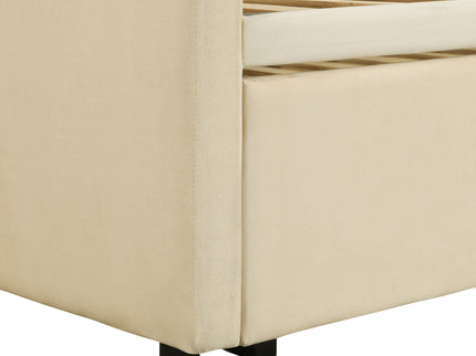 Twin Size Upholstered Daybed With Pop Up Trundle