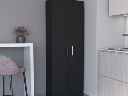 Clinton - Pantry Cabinet Kitchen Storage - Black