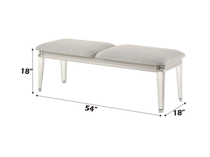 Laveda - Boucle Bench - Light Gray / White