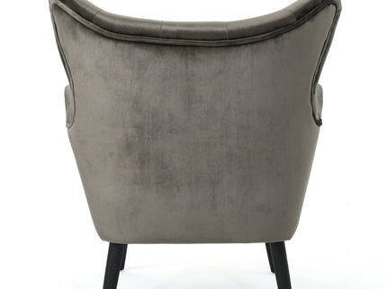 Alyssa - Mid Century Upholstered Arm Chair With Wingback Design