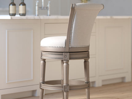 Swivel Barstool With High-Back