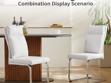 Modern Dining Chair SetWith Soft Cushion Backrest (2 Pieces)