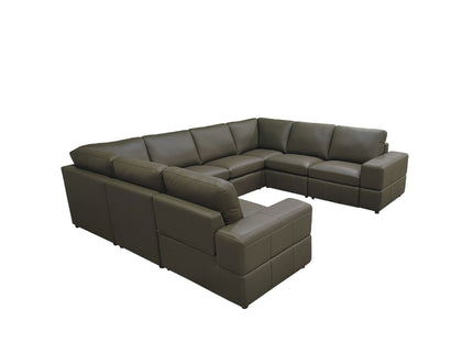 Upholstered Large Arms Sectional With Recliner Seats