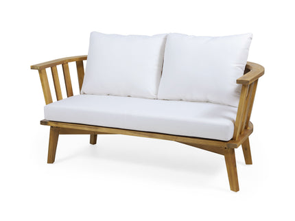 Patio Furniture Set, Outdoor Acacia Wood Patio Club Chair With Table