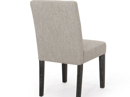 Contemporary Dining Chair With Upholstered Seating And Tapered Legs