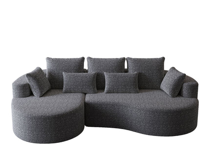 Curved Oversized Sectional Sofa With Extra Deep Seat