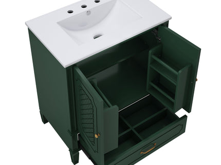 Bathroom Vanity With Sink, Soft Closing Door, Multi Functional Storage