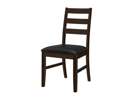 Dining Chair, Dining Room, Side, Upholstered, Transitional (Set of 2) - Black