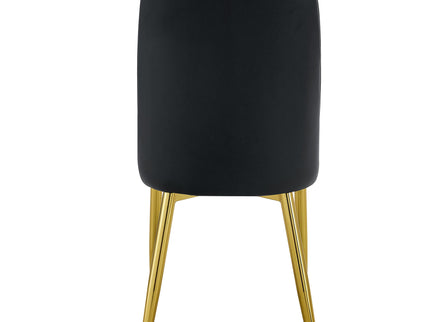 Modern Dining Chairs With Metal Legs And Simple Line Design On Backrest