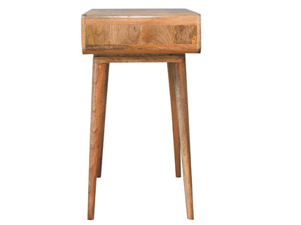 Curved Writing Desk - Oak