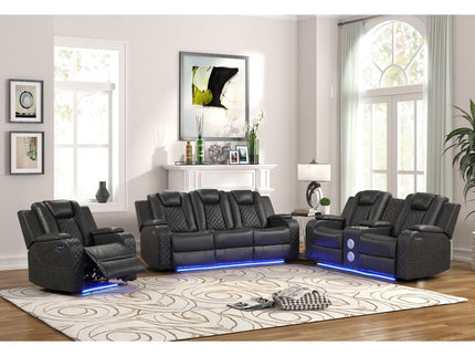 Benz - Power Recliner Set With LED Lighting And USB Charging