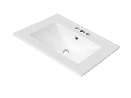 Bathroom Vanity With Sink, Deep Drawer, Door Shelf, 2 Tier Basket