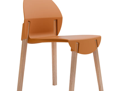 4 Piece Set Of Single Chairs With A Design Combining Modern And Traditional Elements