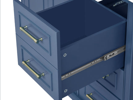 Traditional Bathroom Vanity With Soft Close Doors And Drawers