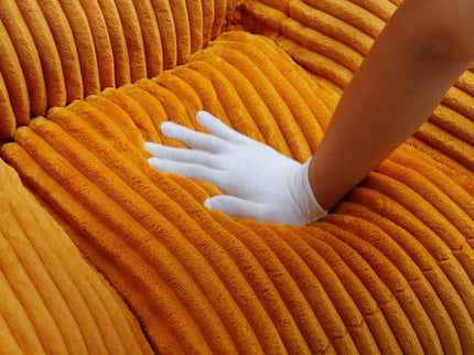 Giant Bean Bag Chair With Armrests And Footstool