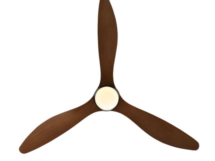 Ceiling Fan With Lights Quiet DC Motor 3 Blade Ceiling Fans 6 Speed Levels, Reversible Ceiling Fan - Matte Black / Wood