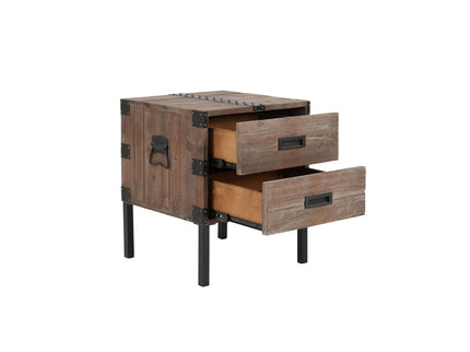 Trunk Table And Side Table With Large Storage Dress Up Your Liviing Room (Set of 3) - Antique Gray