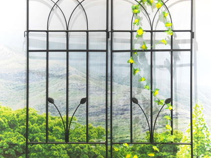Metal Garden Trellis Rustproof For Climbing Plants Outdoor Flower Support