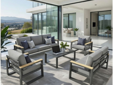 Modern Outdoor Sofa Set With Coffee Table