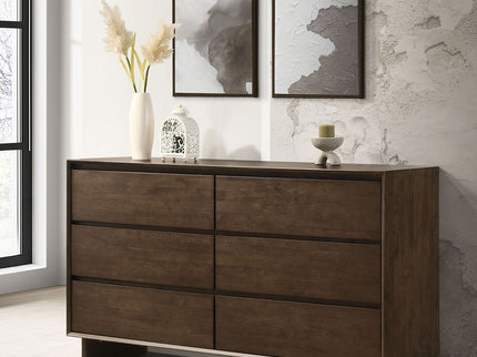 Hemlock - 6 Drawer Dresser Cabinet - Brown