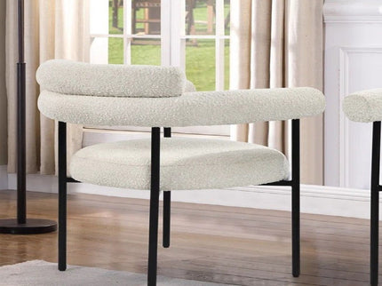 Upholstered Accent Dining Chairs With Armrests (Set of 2)