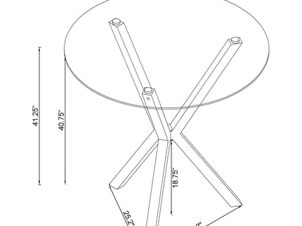 Fraser - Bar Table - Chrome