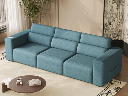 3 Seater Power Recliner Sofa With Wireless Charging And Remote Control
