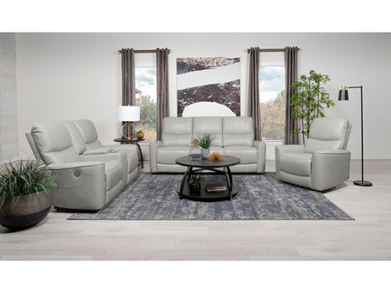Dove Upholstered Power Recliner Chair With Smooth Power Recline And USB Charging - Gray