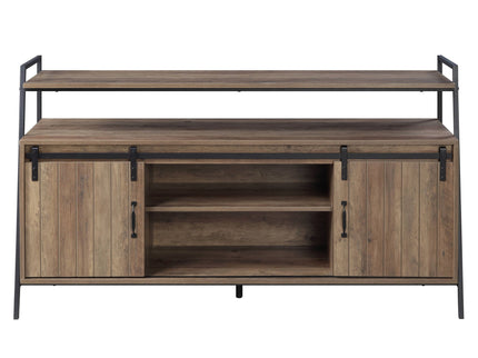 Rashawn - Rustic TV Stand - Oak