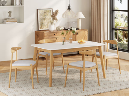 5 Piece Dining Set With Upholstered Chairs