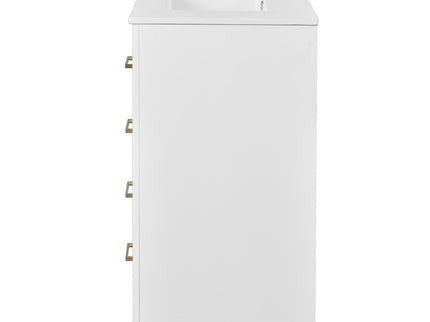 Bathroom Vanity With Sink, Storage Cabinet, Freestanding Set With 3 Drawers & Soft Closing Doors