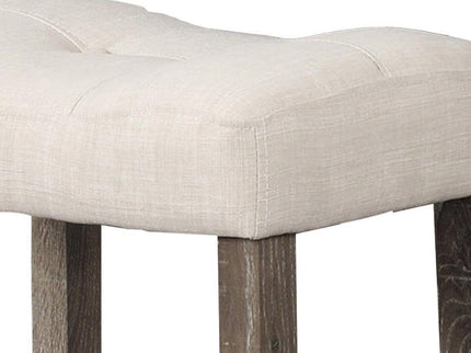 Transitional Counter Dining Set With 4 Tufted Stools