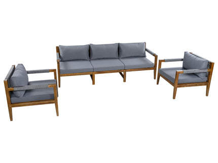 3 Piece Outdoor Sectional Sofa Set