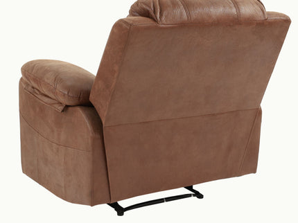 1 Piece Single Power Recliner Pillow Top Arms Cushion Back With USB Port - Dark Brown