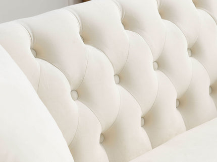 Chesterfield Sofa With Rolled Arms And Nailhead Trim