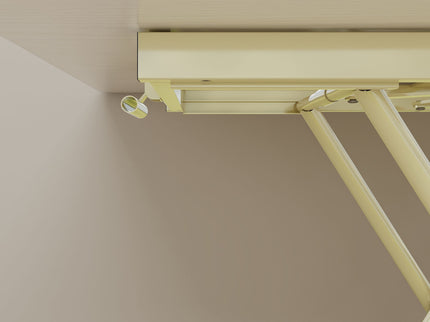 Adjustable Standing Table, Indoor & Outdoor Use, Portable With Adjustable Height - Off White / White