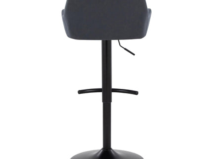 Daniella - Contemporary Adjustable Barstool With Swivel With Rounded T Footrest (Set of 2)