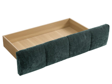 Modern Platform Bed Frame With Thick Fabric