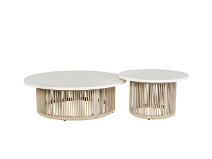 Zira - 5 Piece Patio Sofa Set - Beige
