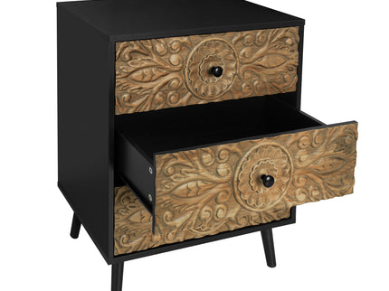 3 Drawer Cabinet, Suitable For Bedroom - Black