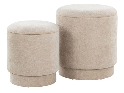 Marla - Upholste Contemporary Ottoman Set