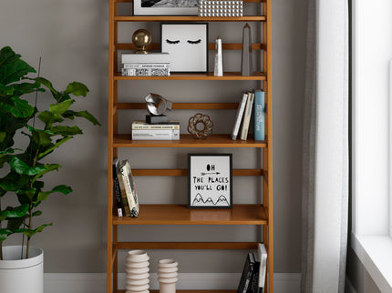 Acadian - Handcrafted Ladder Shelf Bookcase