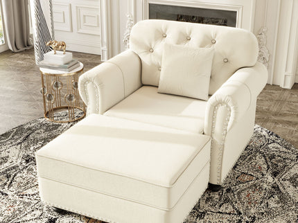 Sofa With Nailhead Trim And Rolled Armrests