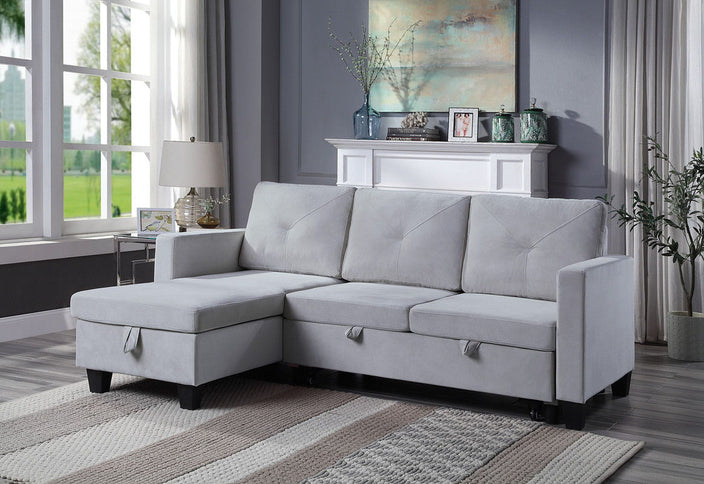 Nova - Reversible Sleeper Sectional Sofa With Storage Chaise