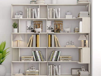 Modern 5 Tier Open Storage Bookcase