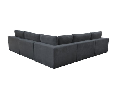 Custom Configuration Modular Sectional With Toss Pillows