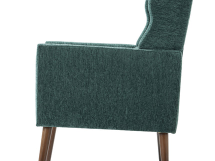 Modern Accent Chair, Arm Chairs For Living Room, Upholstered Mordern Armchair, Comfy Soft Padded Lounge Chair In Small Space, Bedroom, With Pillow, Solid Wood Leg