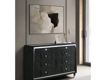 Mika - 8 Drawer LED Dresser